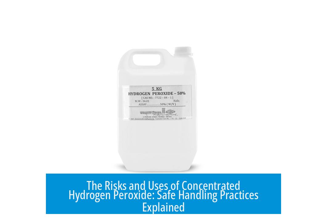 The Risks and Uses of Concentrated Hydrogen Peroxide: Safe Handling Practices Explained