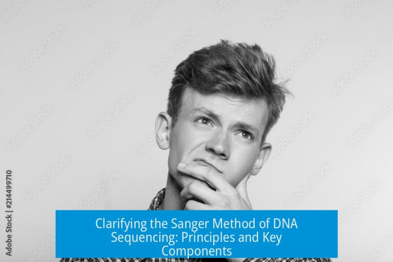 Clarifying the Sanger Method of DNA Sequencing: Principles and Key Components