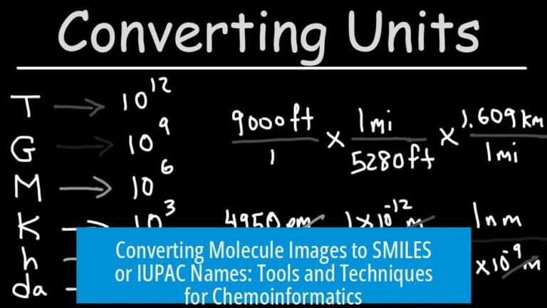 Converting Molecule Images to SMILES or IUPAC Names: Tools and Techniques for Chemoinformatics