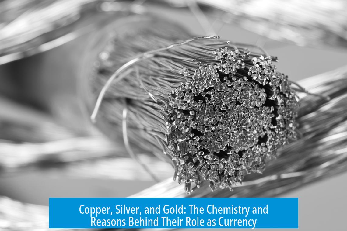 Copper, Silver, and Gold: The Chemistry and Reasons Behind Their Role as Currency