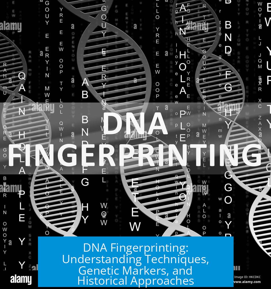 DNA Fingerprinting: Understanding Techniques, Genetic Markers, and Historical Approaches