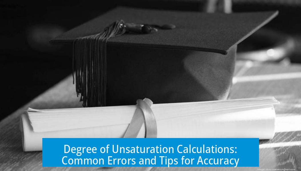 Degree of Unsaturation Calculations: Common Errors and Tips for Accuracy