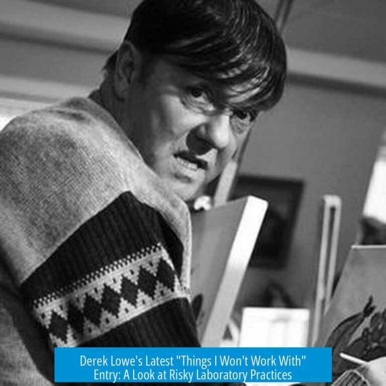 Derek Lowe's Latest "Things I Won't Work With" Entry: A Look at Risky Laboratory Practices