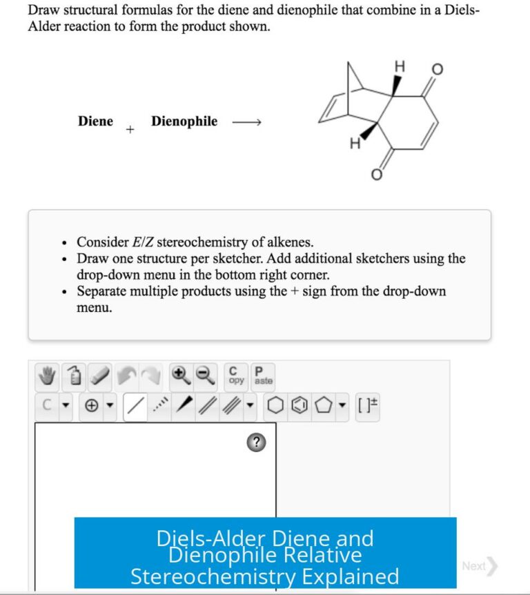 Diels-Alder Diene and Dienophile Relative Stereochemistry Explained
