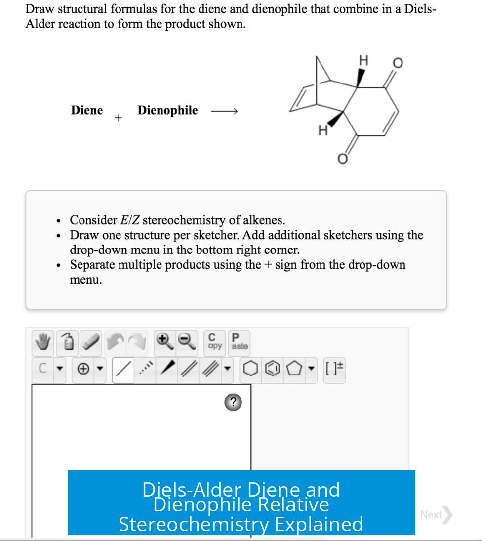 Diels-Alder Diene and Dienophile Relative Stereochemistry Explained