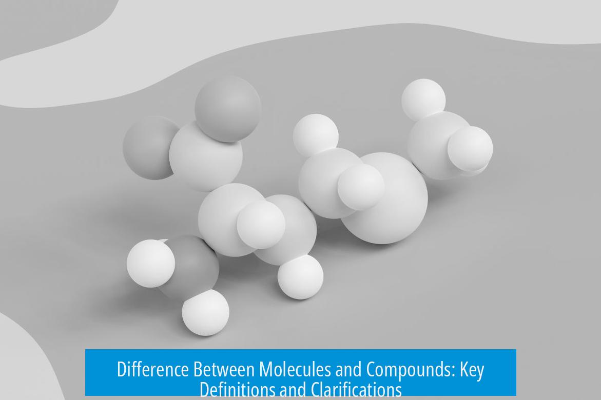 Difference Between Molecules and Compounds: Key Definitions and Clarifications