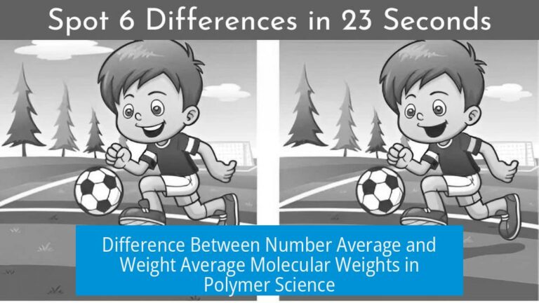 Difference Between Number Average and Weight Average Molecular Weights in Polymer Science