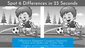 Difference Between Covalent Network Solids and Molecular Solids: Key ...
