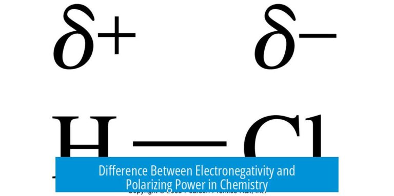 Difference Between Electronegativity and Polarizing Power in Chemistry