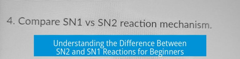 Understanding the Difference Between SN2 and SN1 Reactions for Beginners