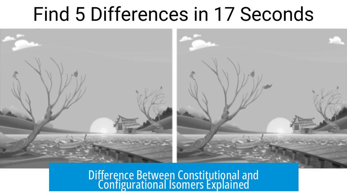 Difference Between Constitutional and Configurational Isomers Explained
