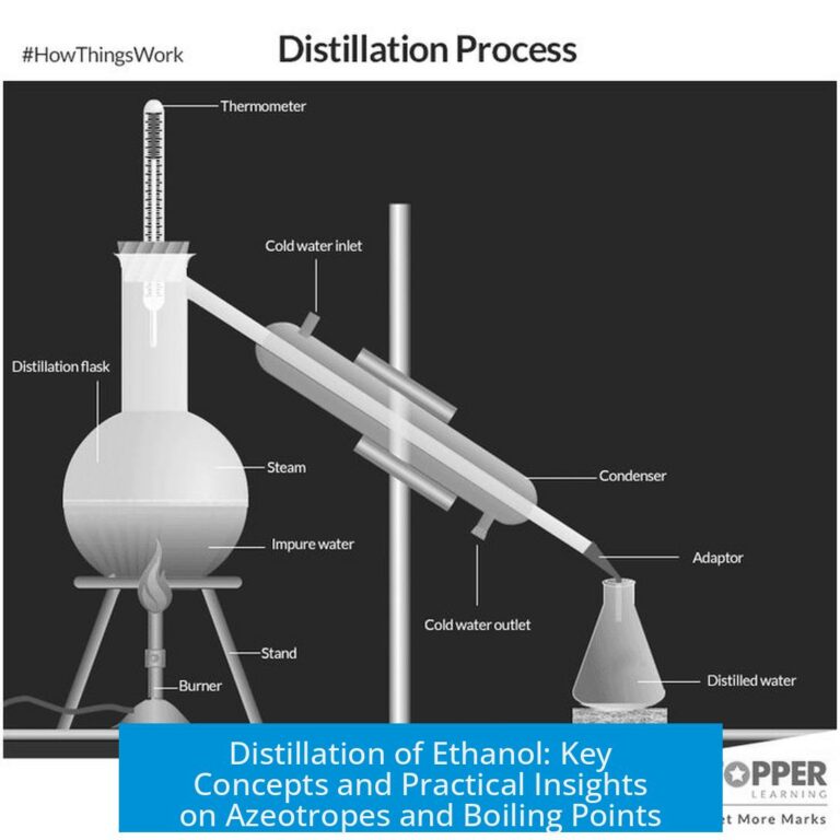 Distillation of Ethanol: Key Concepts and Practical Insights on Azeotropes and Boiling Points