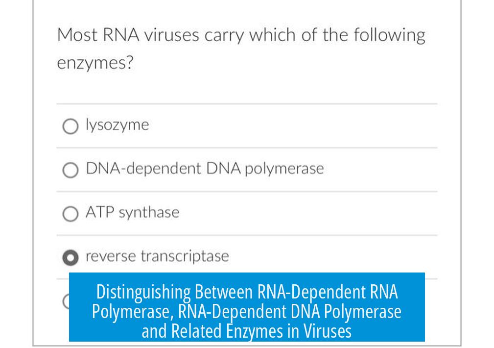 Distinguishing Between RNA-Dependent RNA Polymerase, RNA-Dependent DNA Polymerase and Related Enzymes in Viruses