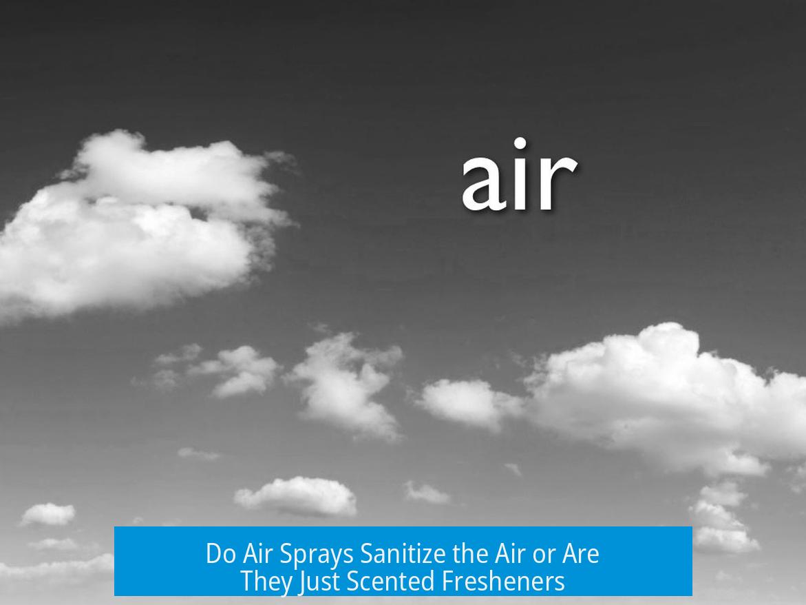Do Air Sprays Sanitize the Air or Are They Just Scented Fresheners