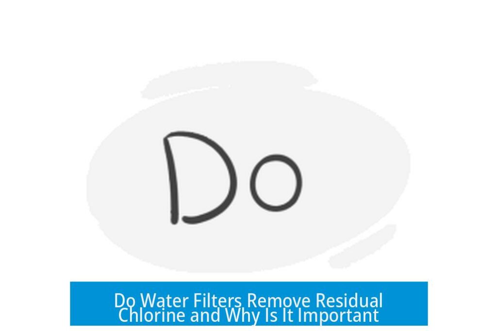 Do Water Filters Remove Residual Chlorine and Why Is It Important