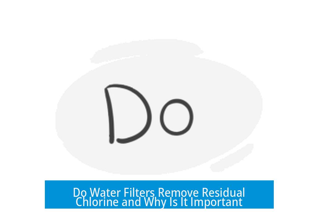 Do Water Filters Remove Residual Chlorine and Why Is It Important