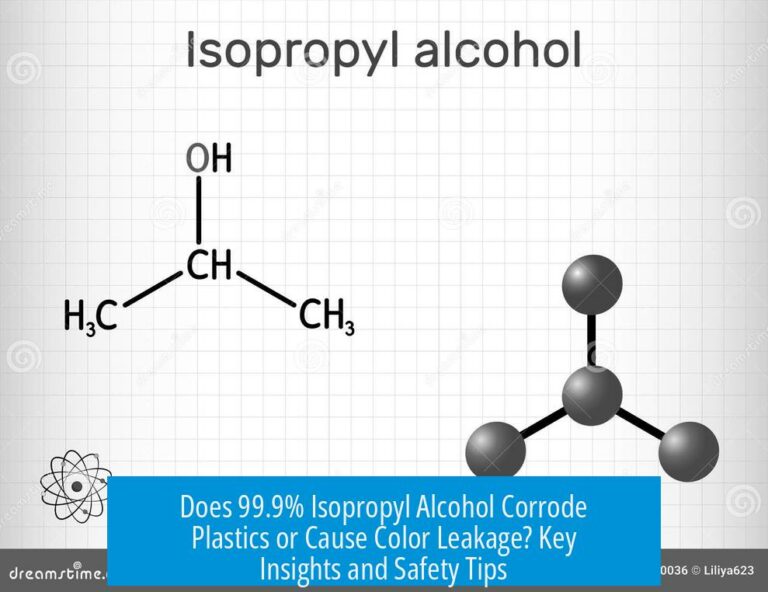 Does 99.9% Isopropyl Alcohol Corrode Plastics or Cause Color Leakage? Key Insights and Safety Tips