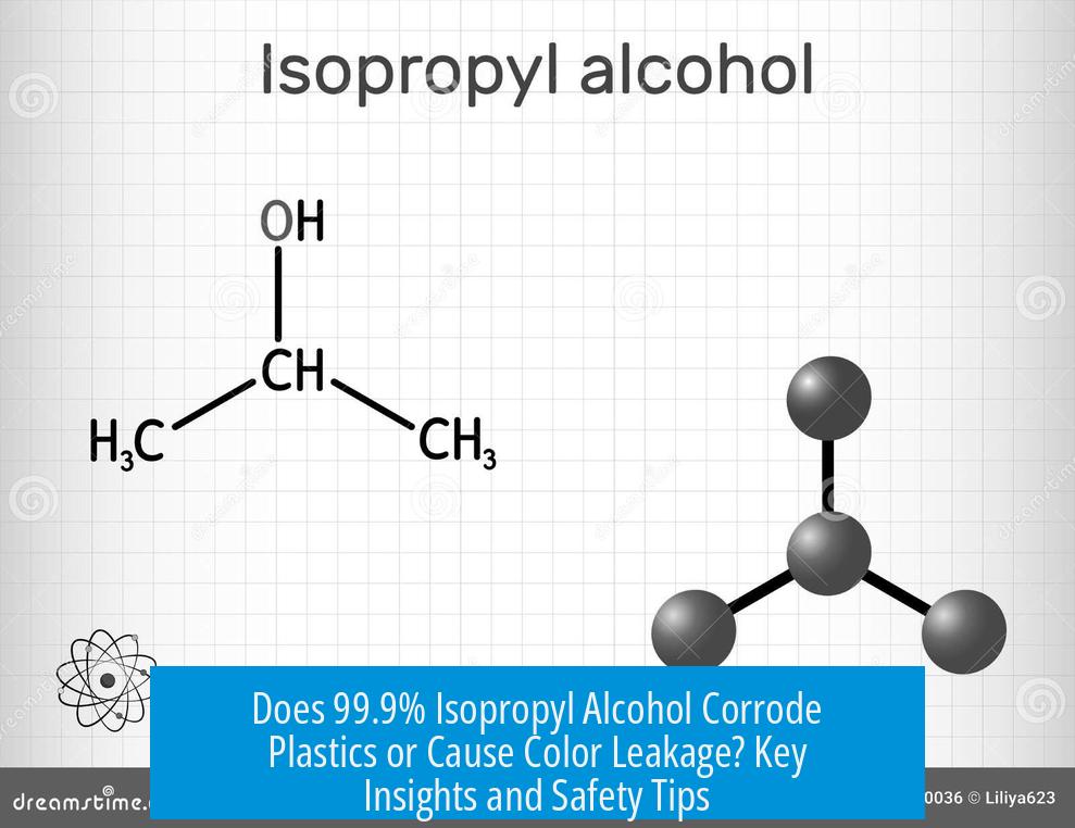 Does 99.9% Isopropyl Alcohol Corrode Plastics or Cause Color Leakage? Key Insights and Safety Tips