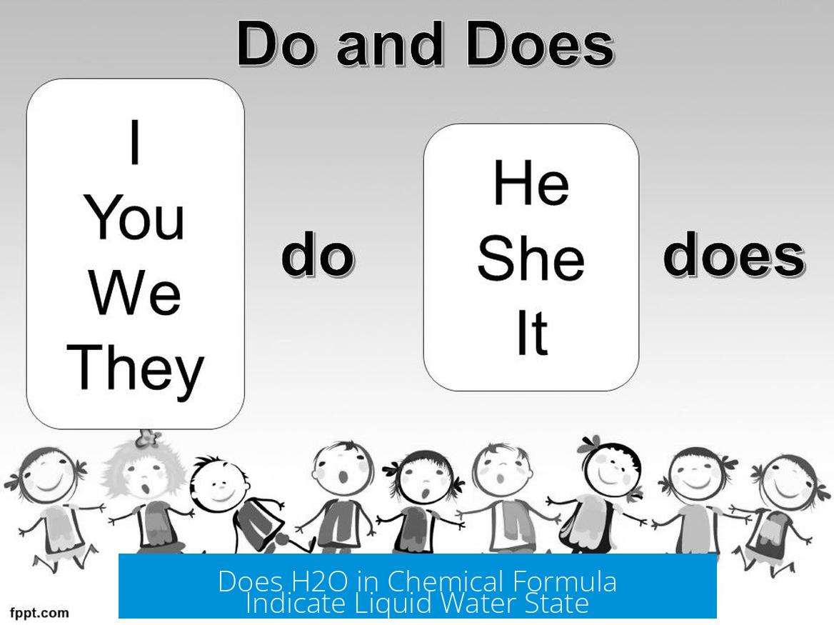 Does H2O in Chemical Formula Indicate Liquid Water State