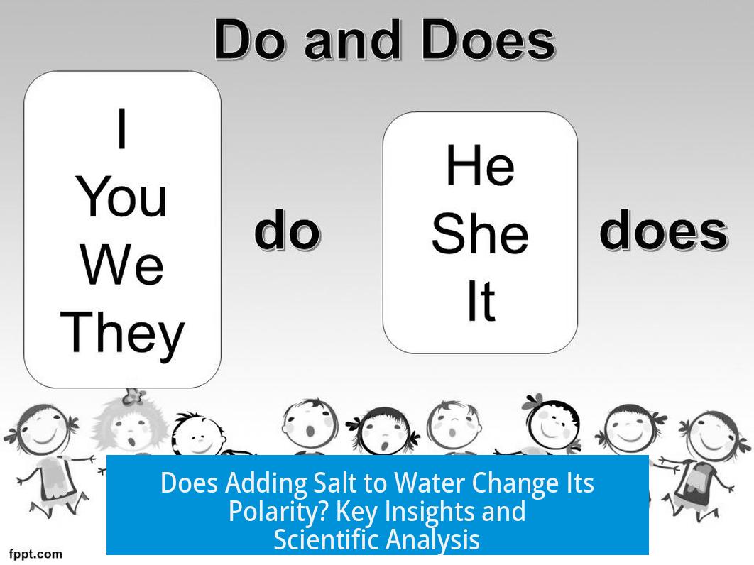 Does Adding Salt to Water Change Its Polarity? Key Insights and Scientific Analysis