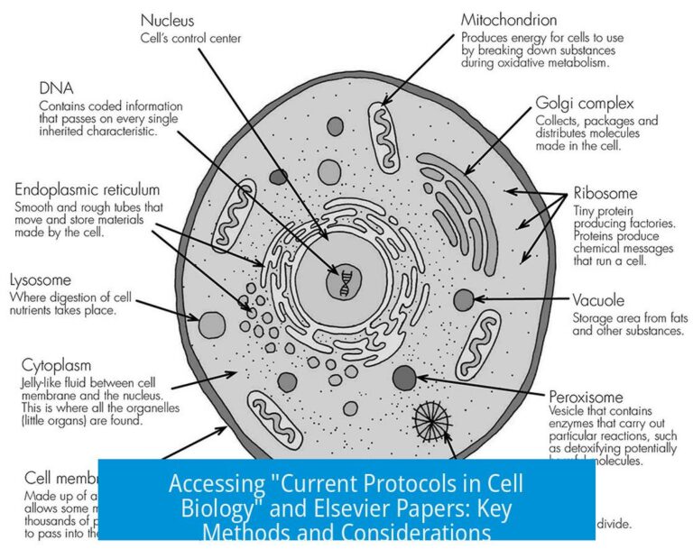 Accessing "Current Protocols in Cell Biology" and Elsevier Papers: Key Methods and Considerations