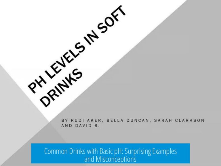 Common Drinks with Basic pH: Surprising Examples and Misconceptions