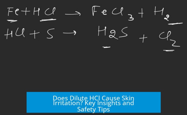 Does Dilute HCl Cause Skin Irritation? Key Insights and Safety Tips