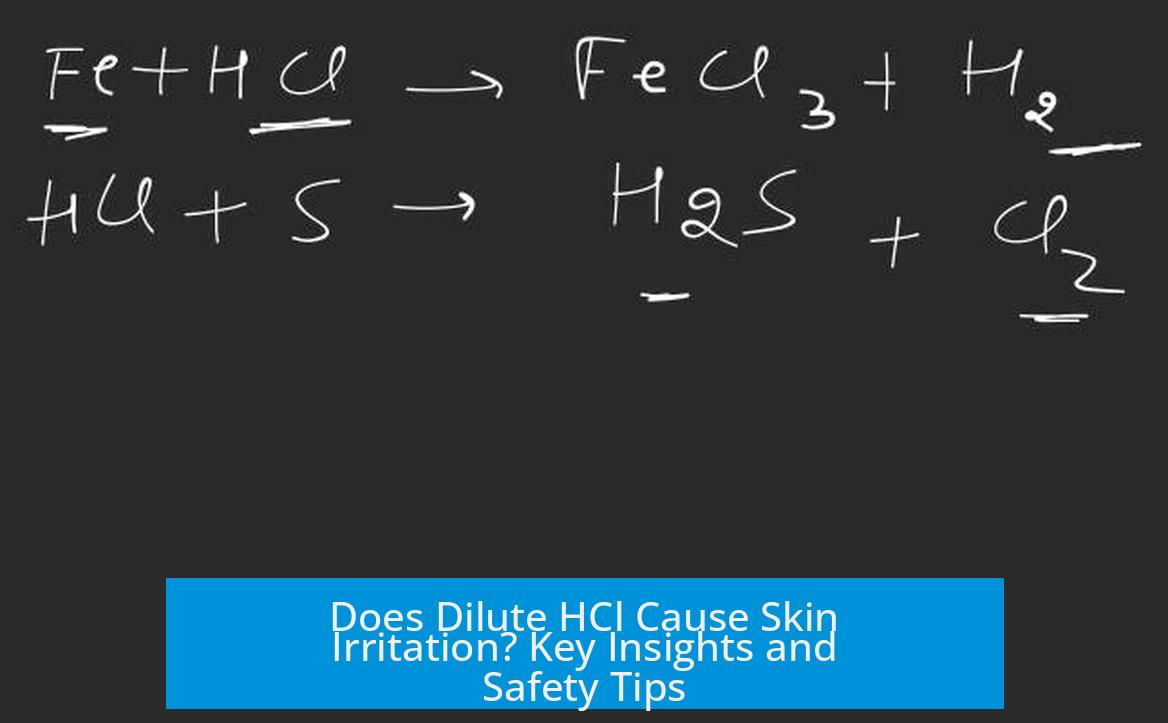 Does Dilute HCl Cause Skin Irritation? Key Insights and Safety Tips