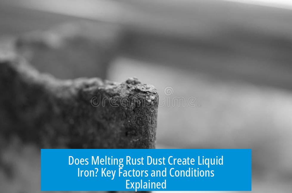 Does Melting Rust Dust Create Liquid Iron? Key Factors and Conditions Explained