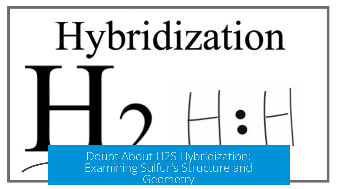 Doubt About H2S Hybridization: Examining Sulfur's Structure and Geometry