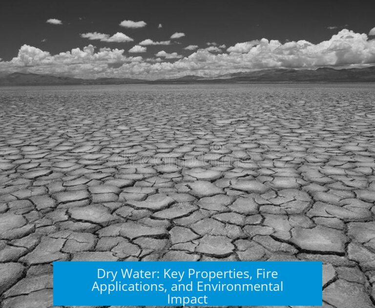 Dry Water: Key Properties, Fire Applications, and Environmental Impact