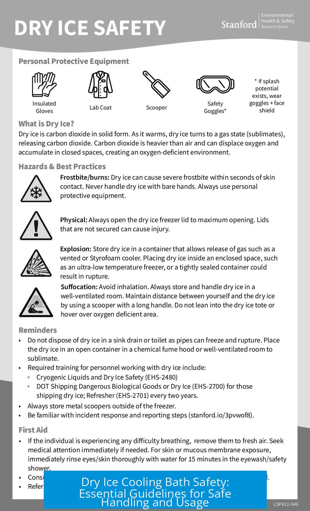 Dry Ice Cooling Bath Safety: Essential Guidelines for Safe Handling and Usage