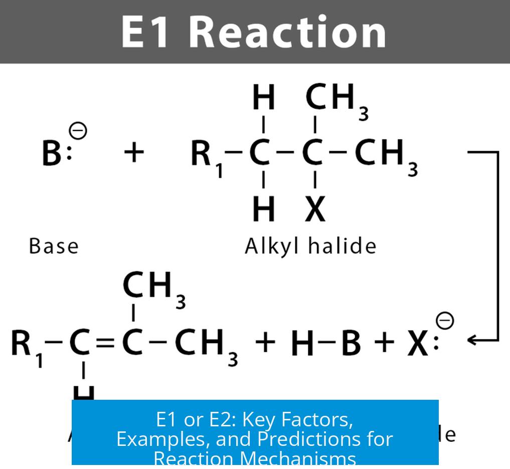 E1 or E2: Key Factors, Examples, and Predictions for Reaction Mechanisms