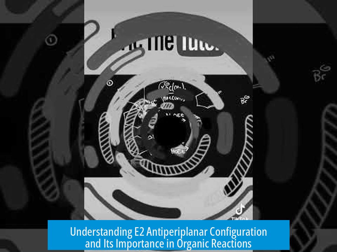 Understanding E2 Antiperiplanar Configuration and Its Importance in Organic Reactions