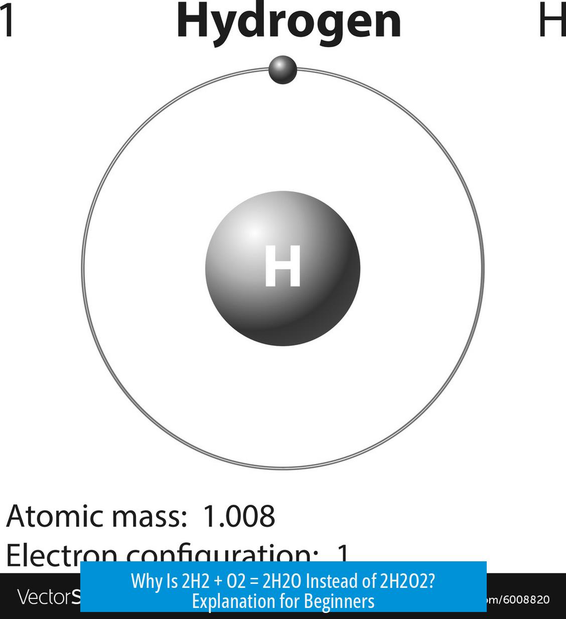 Why Is 2H2 + O2 = 2H2O Instead of 2H2O2? Explanation for Beginners