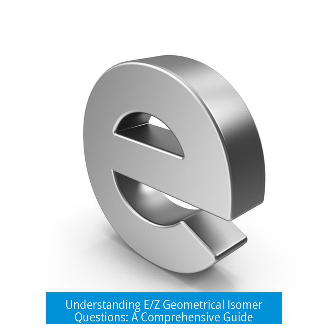 Understanding E/Z Geometrical Isomer Questions: A Comprehensive Guide