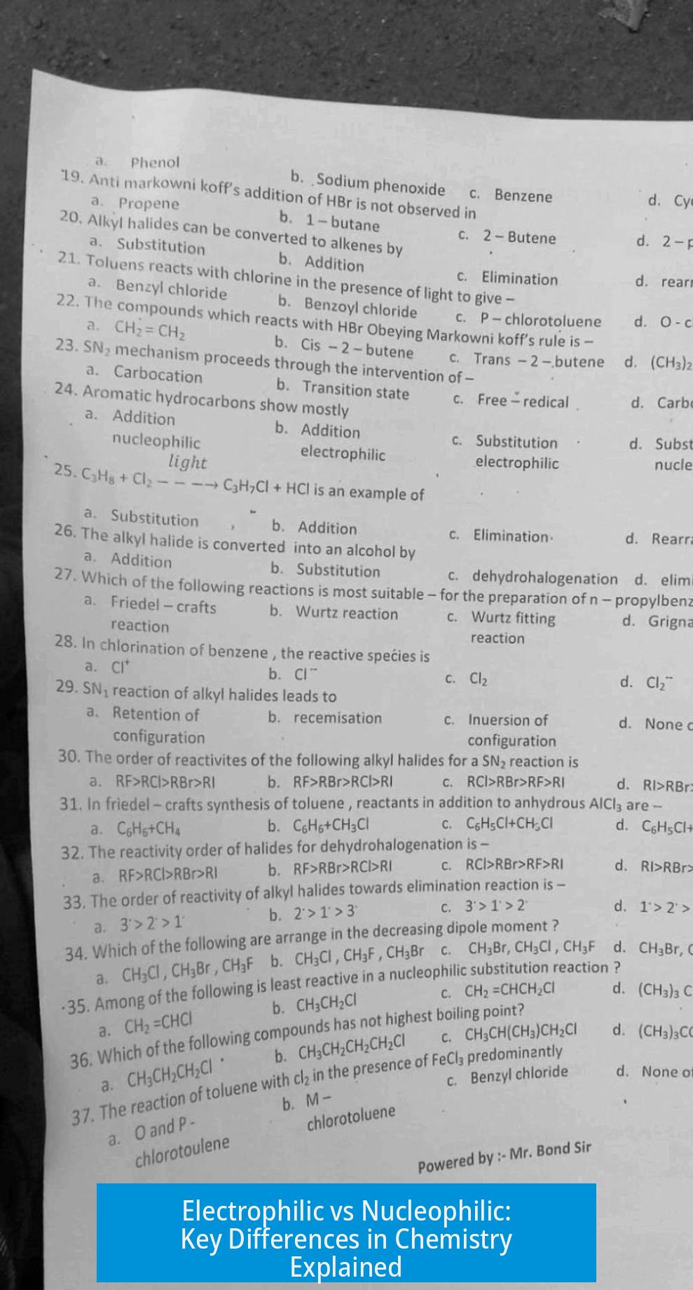 Electrophilic vs Nucleophilic: Key Differences in Chemistry Explained