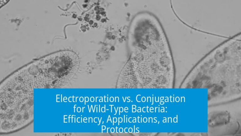 Electroporation vs. Conjugation for Wild-Type Bacteria: Efficiency, Applications, and Protocols