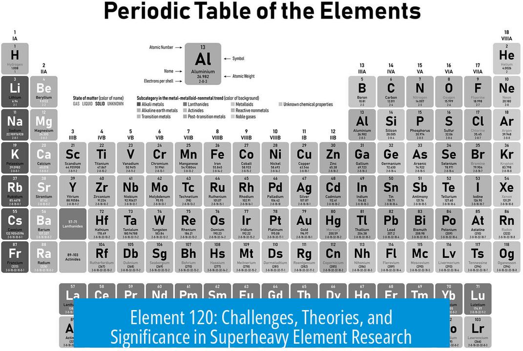 Element 120: Challenges, Theories, and Significance in Superheavy Element Research