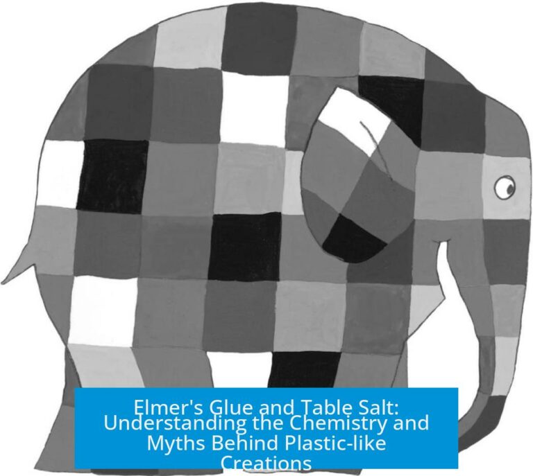 Elmer's Glue and Table Salt: Understanding the Chemistry and Myths Behind Plastic-like Creations