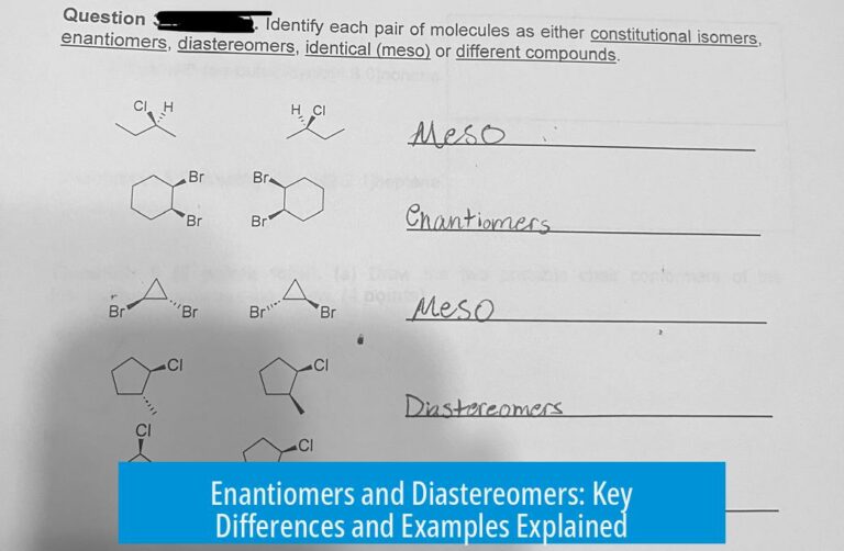 Enantiomers and Diastereomers: Key Differences and Examples Explained