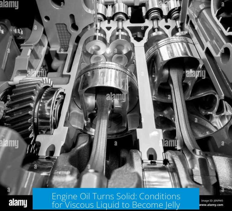 Engine Oil Turns Solid: Conditions for Viscous Liquid to Become Jelly