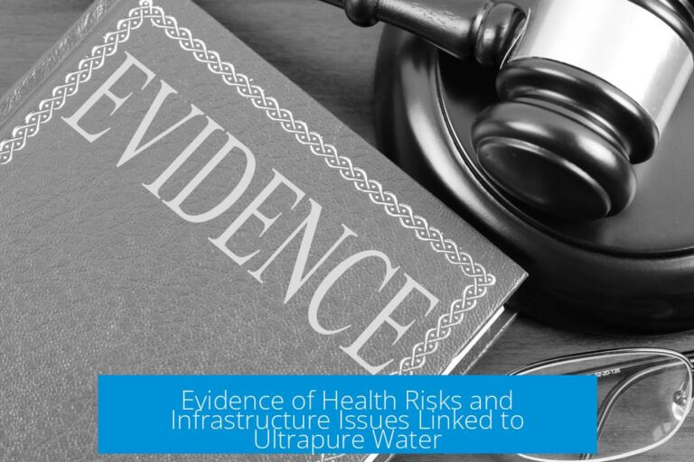 Evidence of Health Risks and Infrastructure Issues Linked to Ultrapure Water