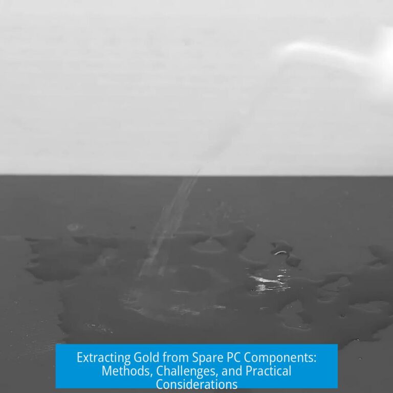 Extracting Gold from Spare PC Components: Methods, Challenges, and Practical Considerations