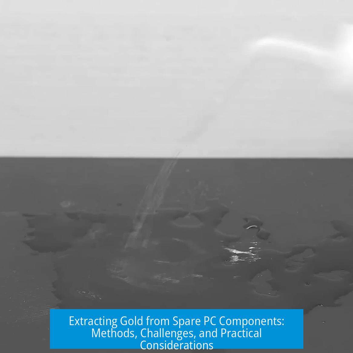 Extracting Gold from Spare PC Components: Methods, Challenges, and Practical Considerations
