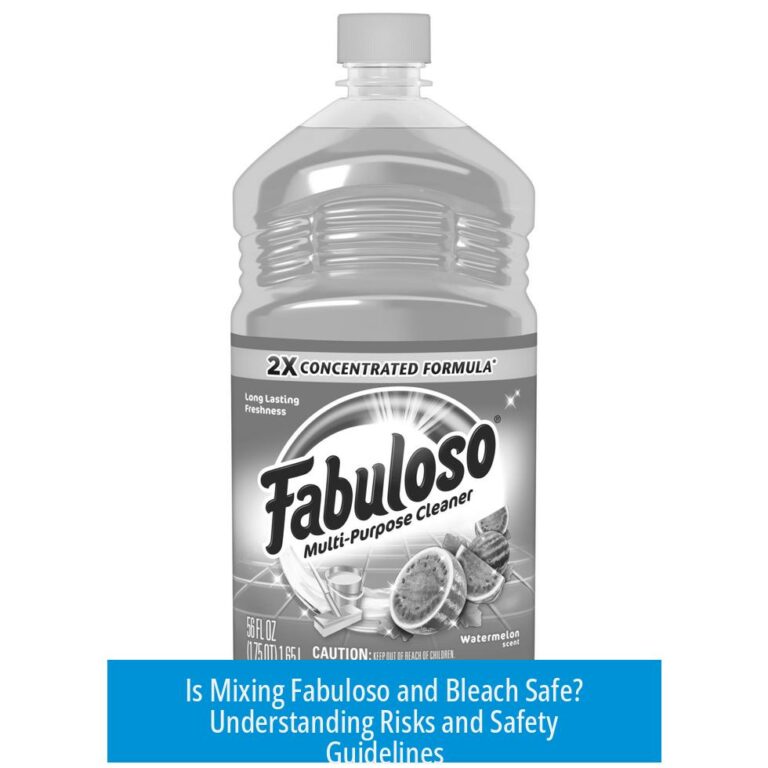 Is Mixing Fabuloso and Bleach Safe? Understanding Risks and Safety Guidelines