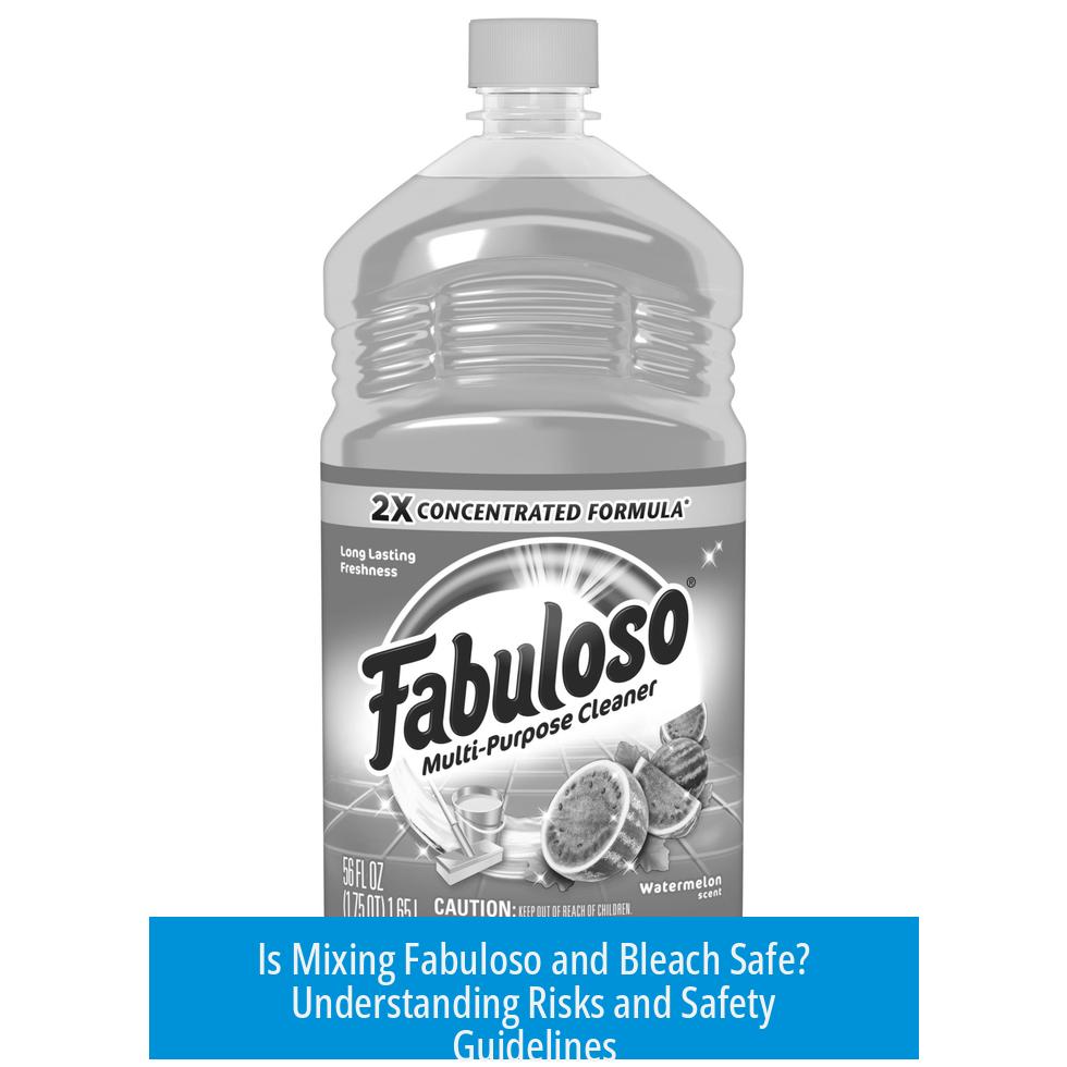 Is Mixing Fabuloso and Bleach Safe? Understanding Risks and Safety Guidelines