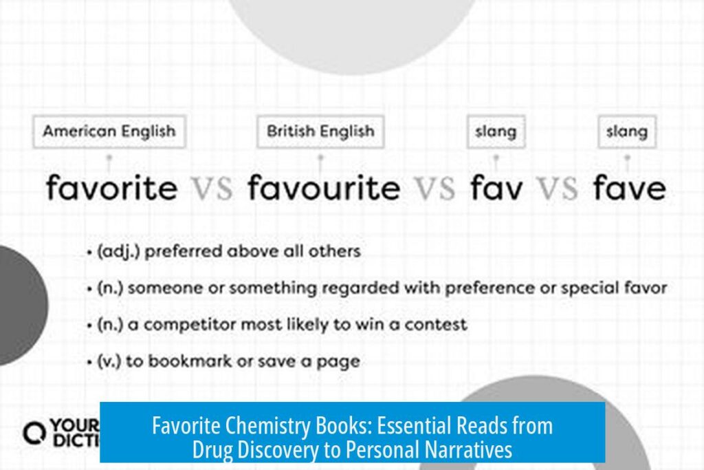 Favorite Chemistry Books: Essential Reads from Drug Discovery to Personal Narratives