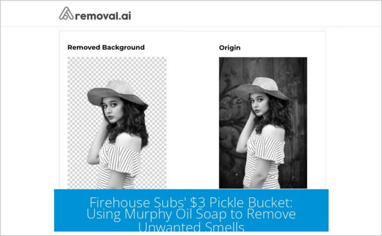 Firehouse Subs' $3 Pickle Bucket: Using Murphy Oil Soap to Remove Unwanted Smells