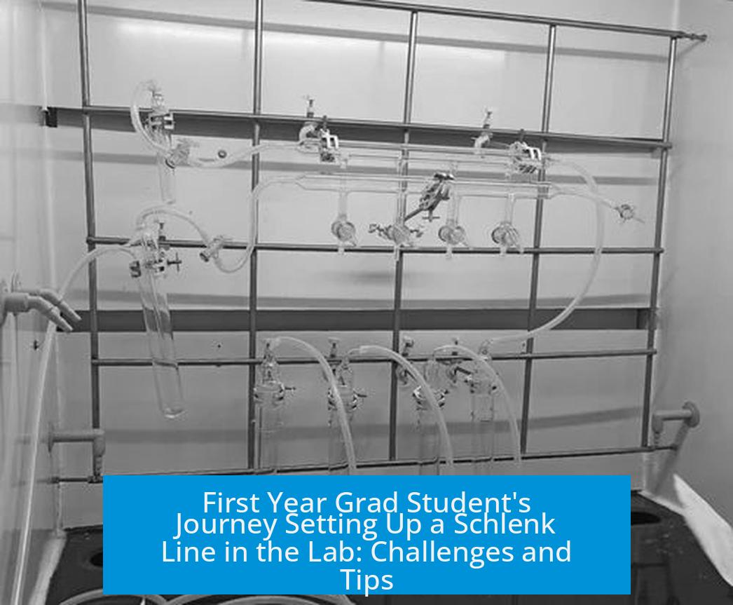 First Year Grad Student's Journey Setting Up a Schlenk Line in the Lab: Challenges and Tips